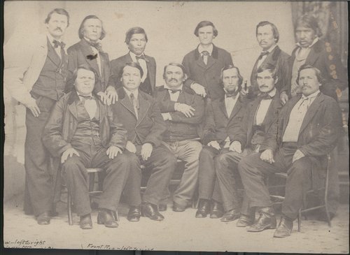 alt="photo of people in attendance at Delaware Treaty"